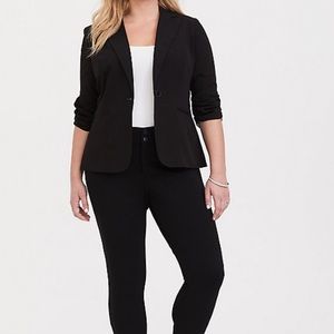 Studio by torrid gabardine black blazer